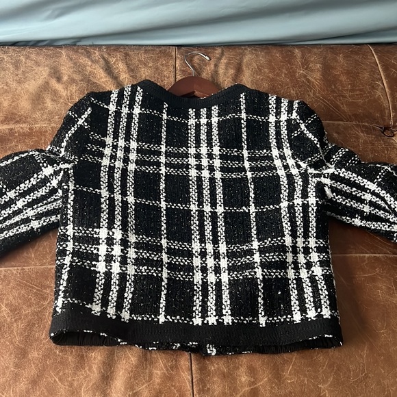 u.peach Jackets & Coats Chanel Look Alike Jacket Cropped Poshmark